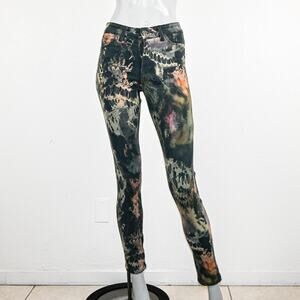Ksubi 25" Women's abstract print Skynny Jeans cotton blend Made in USA
